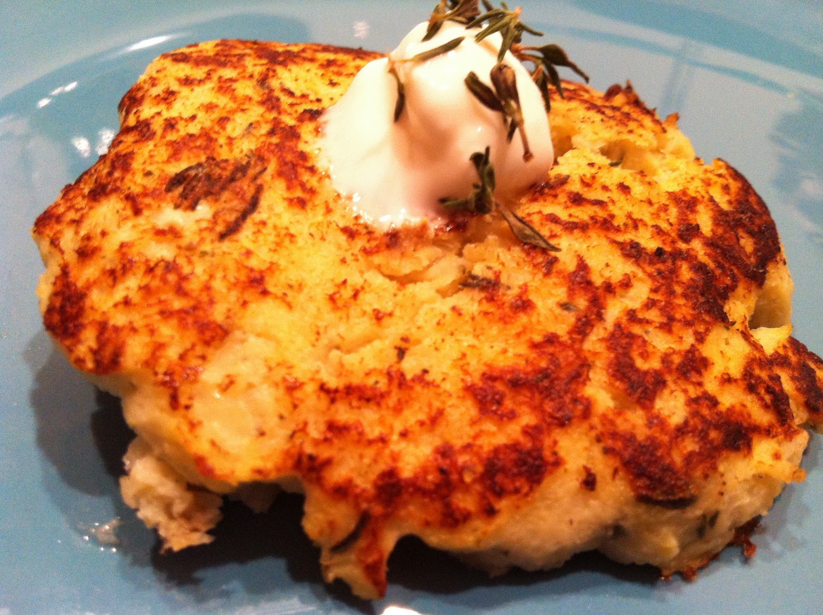 Simply Flawless Food Crispy Cauliflower Cakes with Thyme