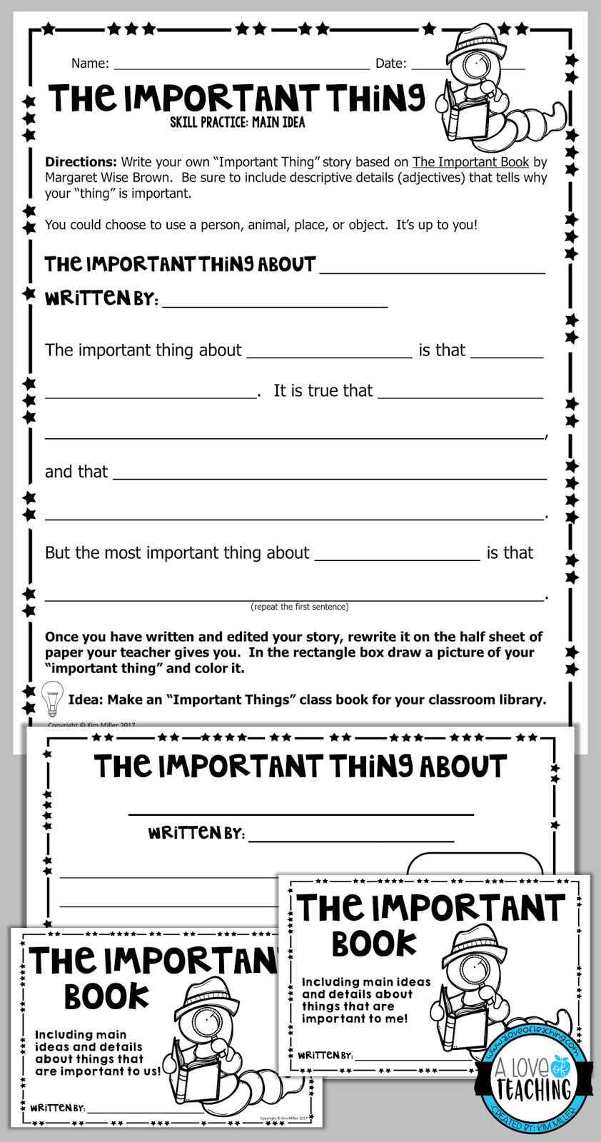 5 fail proof ways to teach main idea so that students understand a the important book