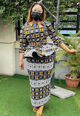 Nigerian Ankara Skirt and Blouse Styles for Ladies