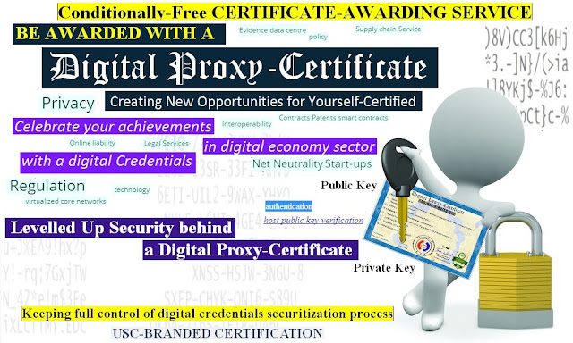 Levelled Up Security behind a Digital Proxy-Certificate