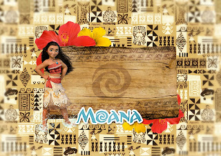 Moana Free Printable Invitations, Labels or Cards.