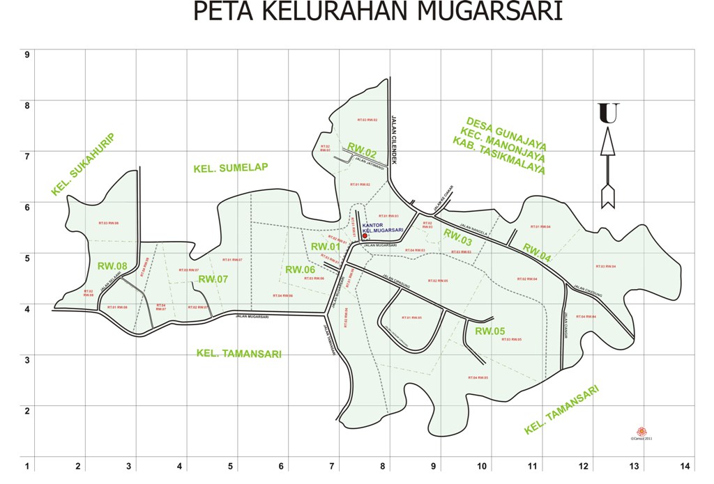 Peta Kelurahan Mugarsari Kecamatan Tamansari Kota ...
