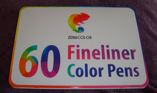 coloriage adulte présentation feutres fineliners Zenacolor