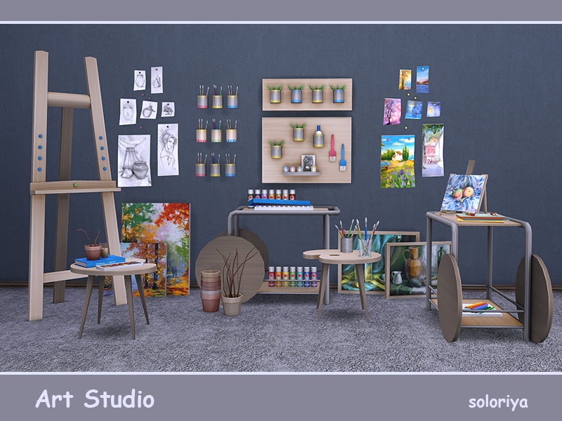 soloriya Art Studio. Sims 4