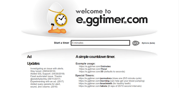E.gg Timer 簡易型網頁版倒數計時器
