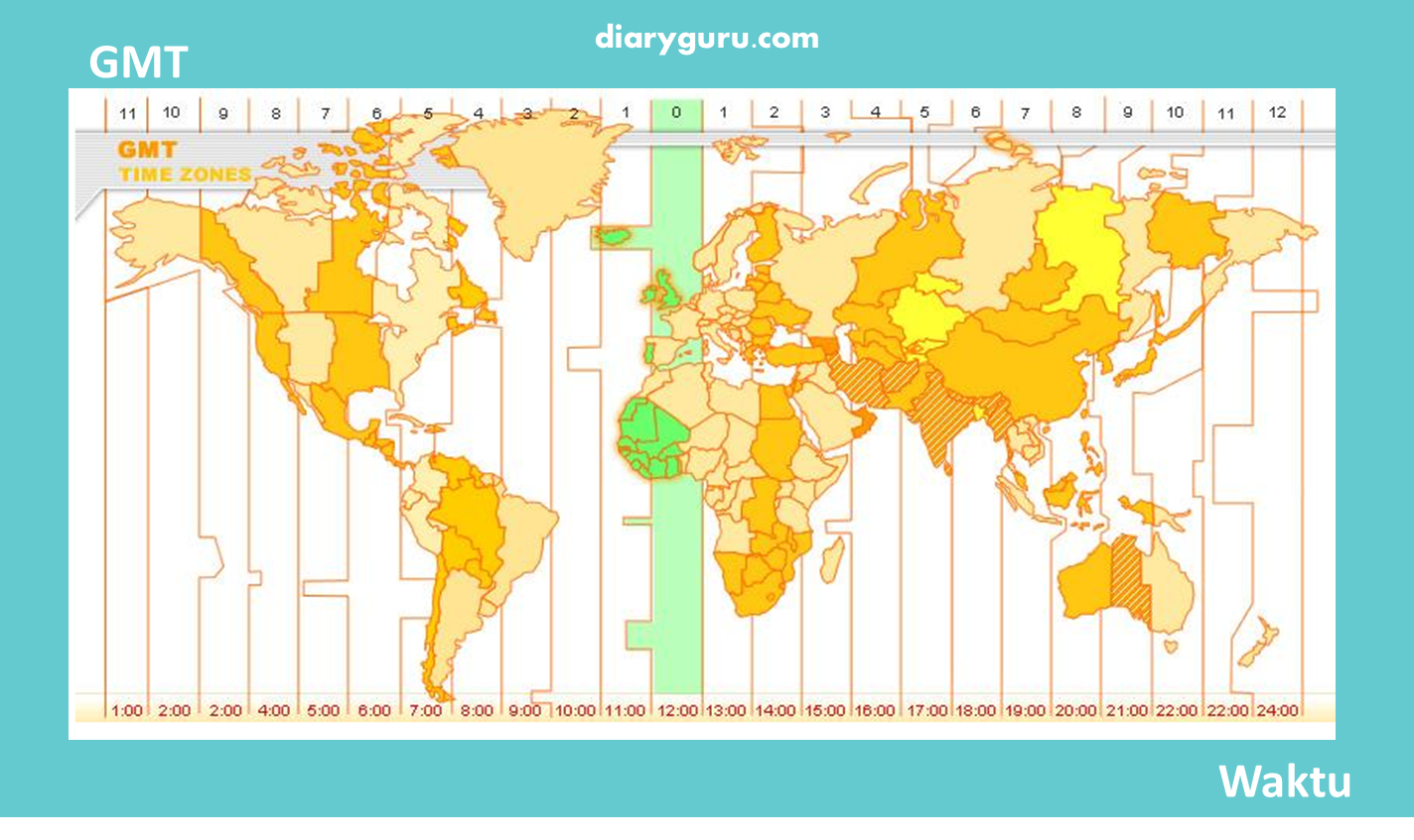Peta Pembagian Waktu Di Dunia Tipu Imagesee
