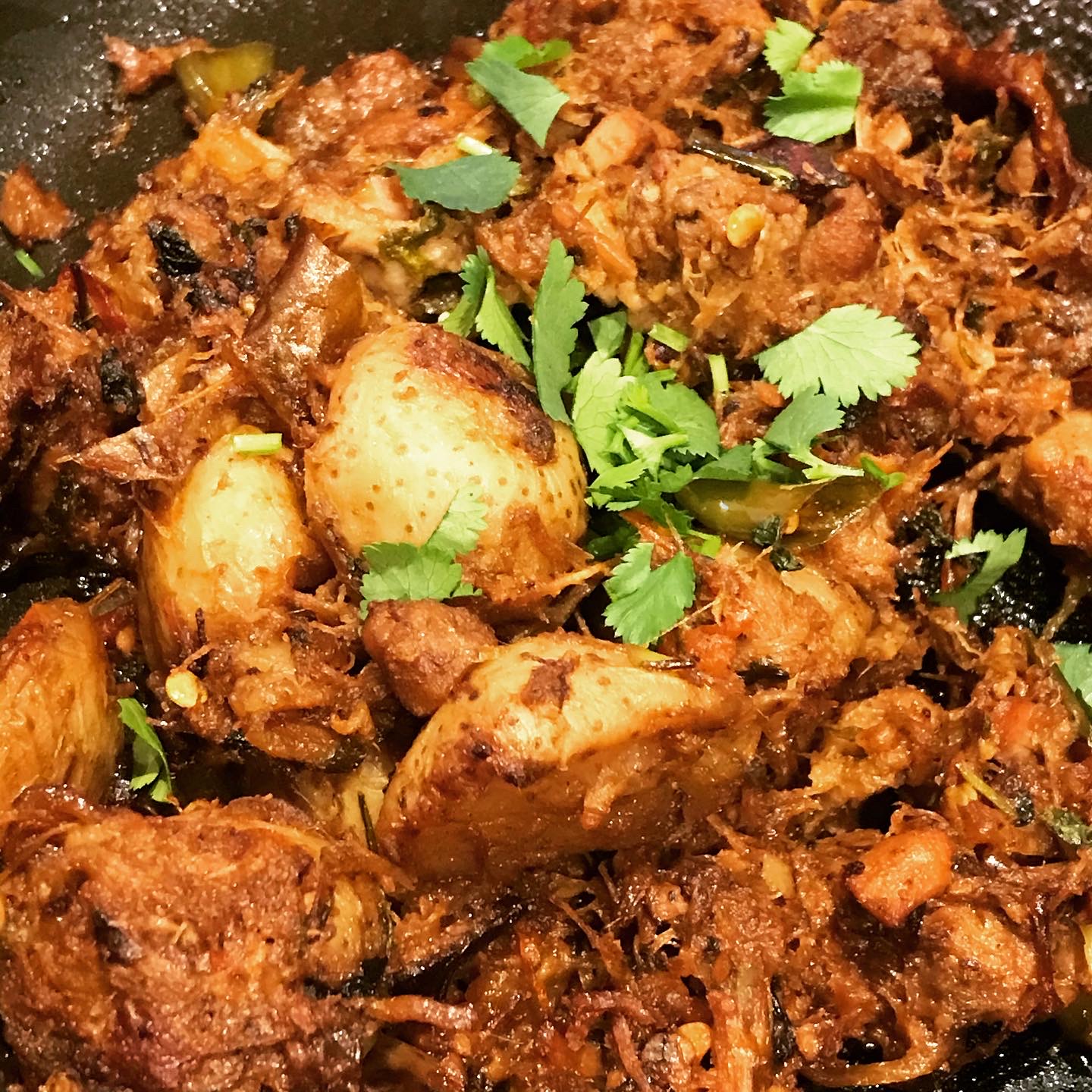 Jhovaan Meal (in Konkani) Recipe Pork Jalfrezi Indian Pulled Pork