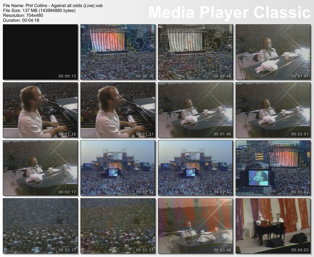 Videos Musicales Phil Collins Against All Odds Live Videos musicales phil collins against all odds live