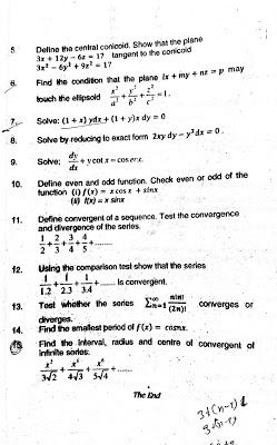 Engineering Mathematics III - 3rd Semester Questions Papers CTEVT ...