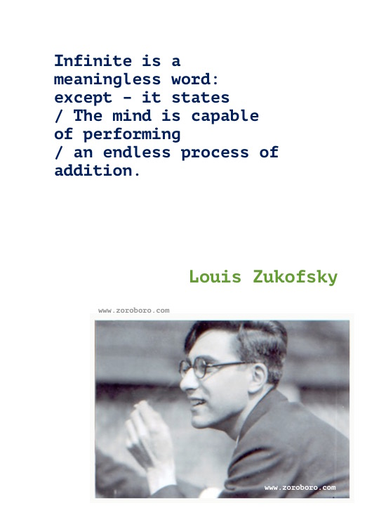 Louis Zukofsky Quotes, Louis Zukofsky Poems, Louis Zukofsky Poets, Louis Zukofsky