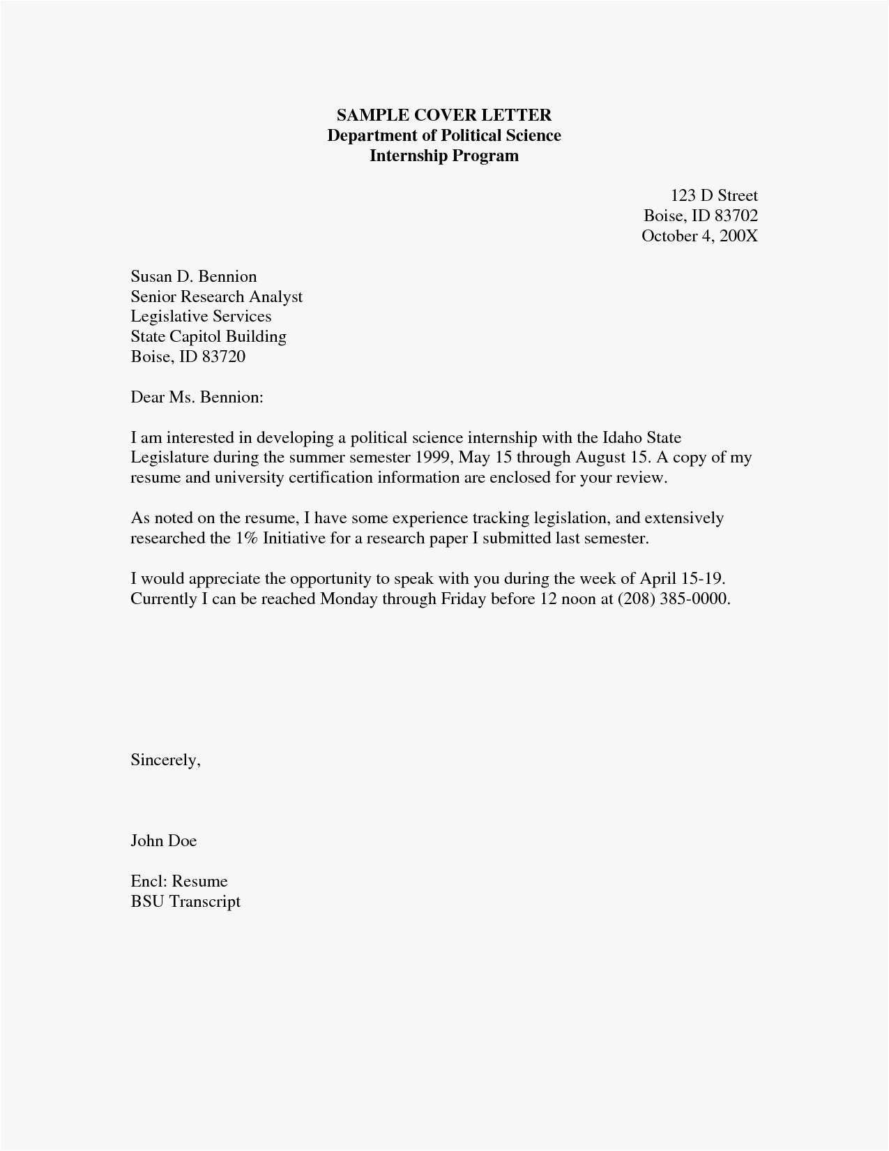 cover letter for internship with no experience example