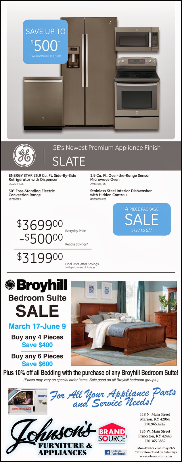 The Press Online Big Appliance, Furniture Sale in Marion