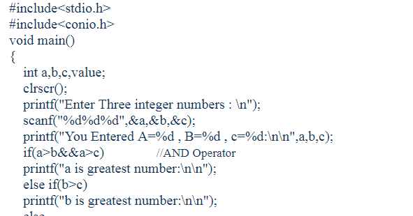C program to demonstrate the working of logical operators