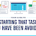 Your Guide to Starting That Task You Have Been Avoiding #infographic