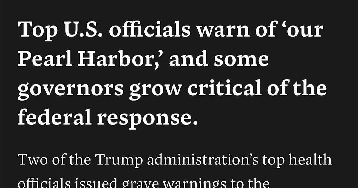 Do Not Call This "Our Pearl Harbor" or "9/11 Moment"