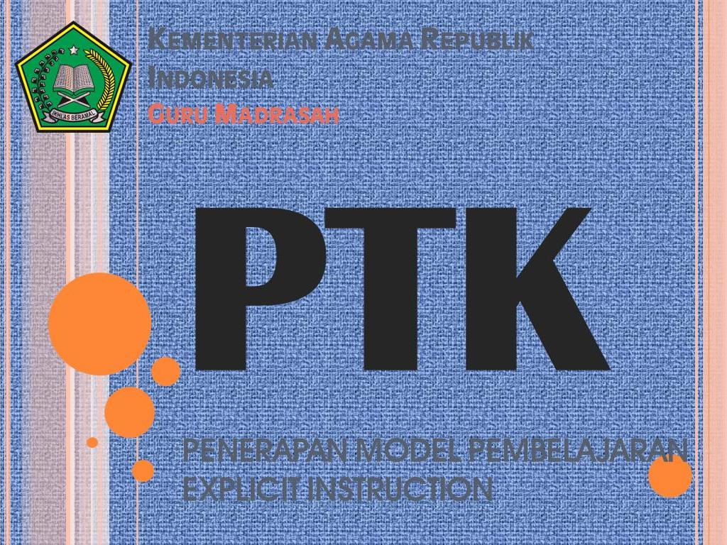 Download PTK Model Pembelajaran Explicit Instruction