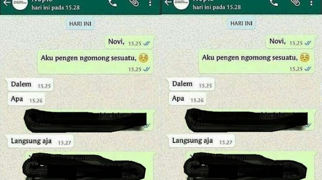 Terlanjur Senang Mantan Chatting, Nggak Taunya.. Lucu Banget...