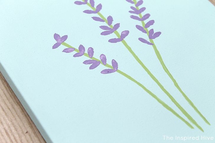Monthly DIY Challenge- Painted lavender canvas  The Inspired Hive