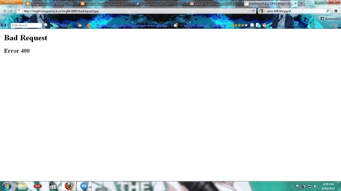 Error 400 bad request 1. Error 400 bad request 1