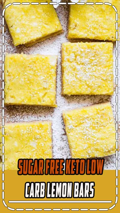 SUGAR FREE KETO LOW CARB LEMON BARS - Healthy Living and Lifestyle