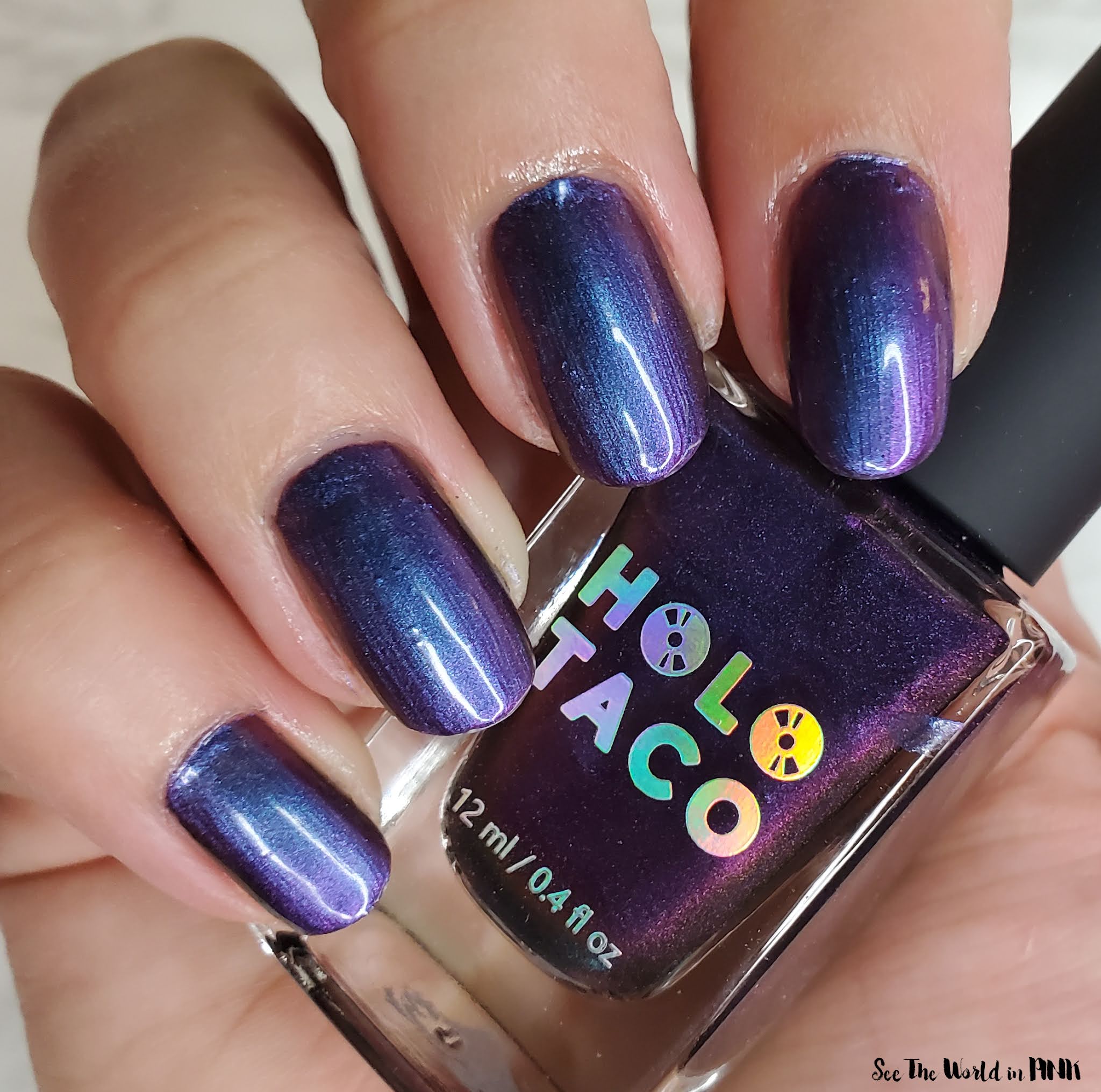 Manicure Monday - Holo Taco Purple With Envy Multichrome Polish