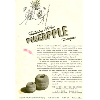 Vintage Pineapple Doily Pattern Book 