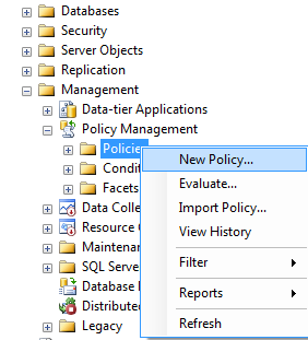 Microsoft SQL Server: How to restrict the stored procedure naming ...