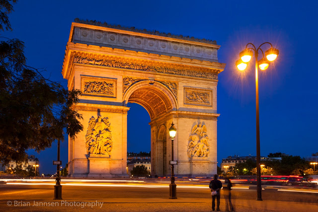 The Arc de Triomphe commemorates the lost souls of the French Revolution and is the site of the Tomb of the Unknown Soldier from WWI.