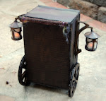 Small scale replica of Twig Theatre cart