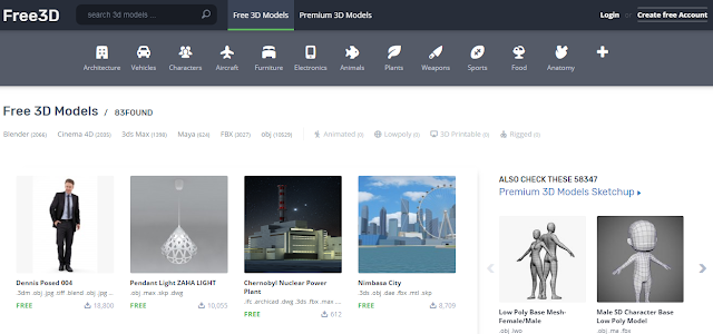 5 Situs Download Objek 3D Gratis untuk Sketchup