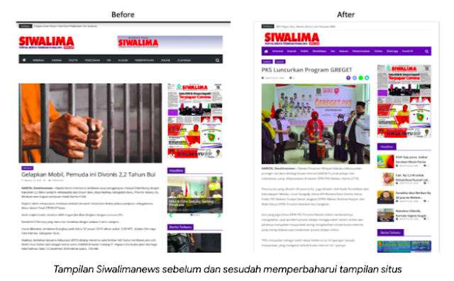 tampilan Siwalimanews
