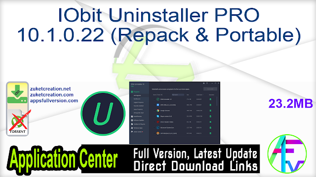IObit Uninstaller PRO 10.1.0.22 (Repack & Portable) IObit Uninstaller PRO 10.1.0.22 (Repack & Portable)