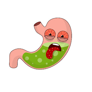 cartoon stomach acid