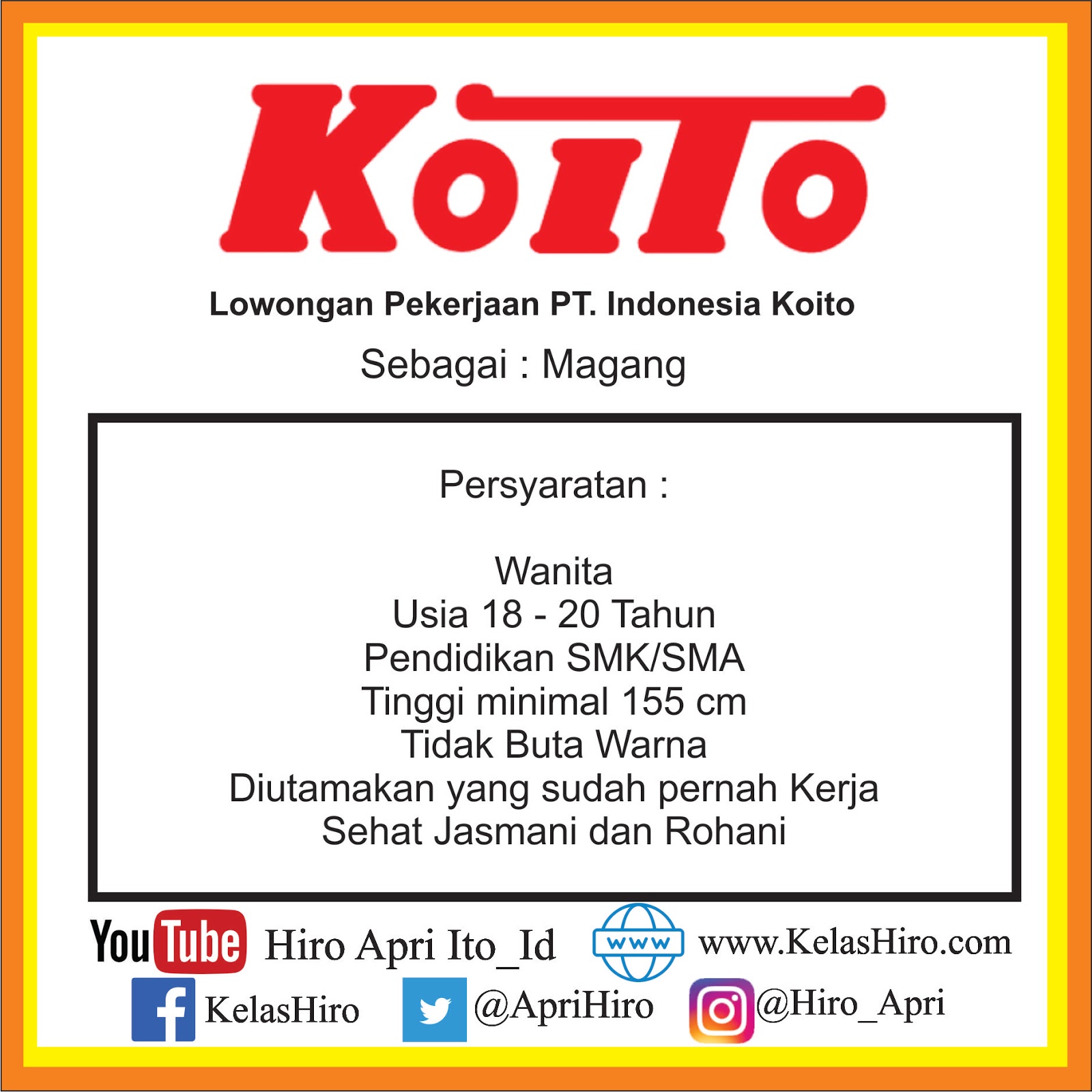 Lowongan Pekerjaan Di Karawang