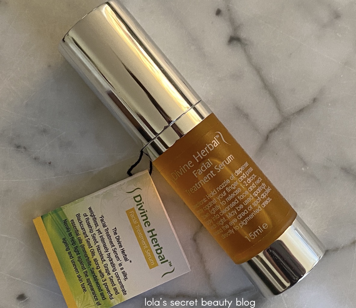 lola's secret beauty blog Divine Herbal Facial Treatment Serum