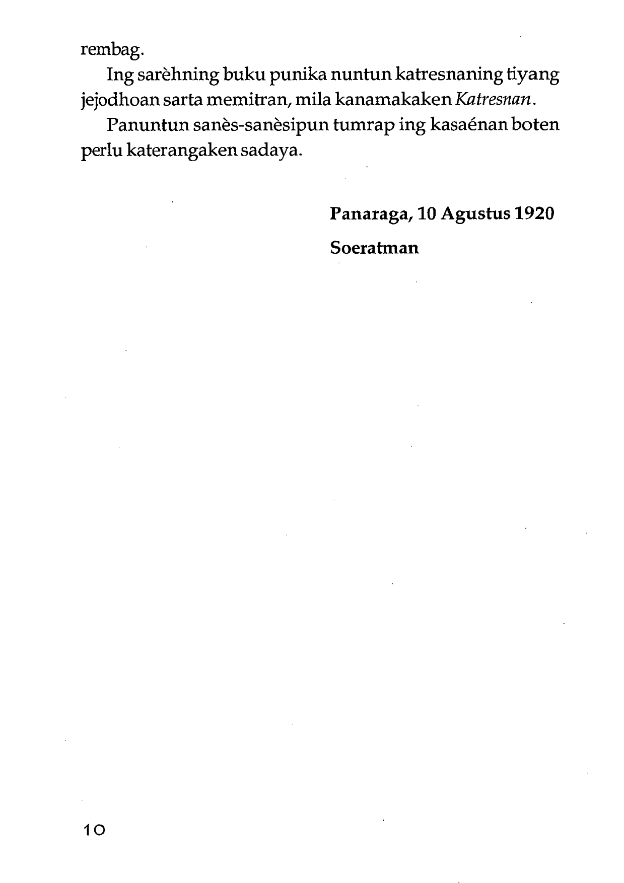 Novel Jawa Katresnan Soeratman Sastradihardja Baca Ebook