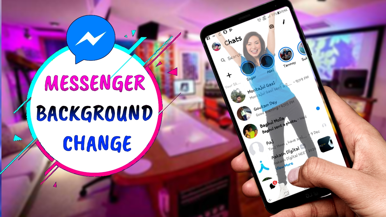 How to change messenger background