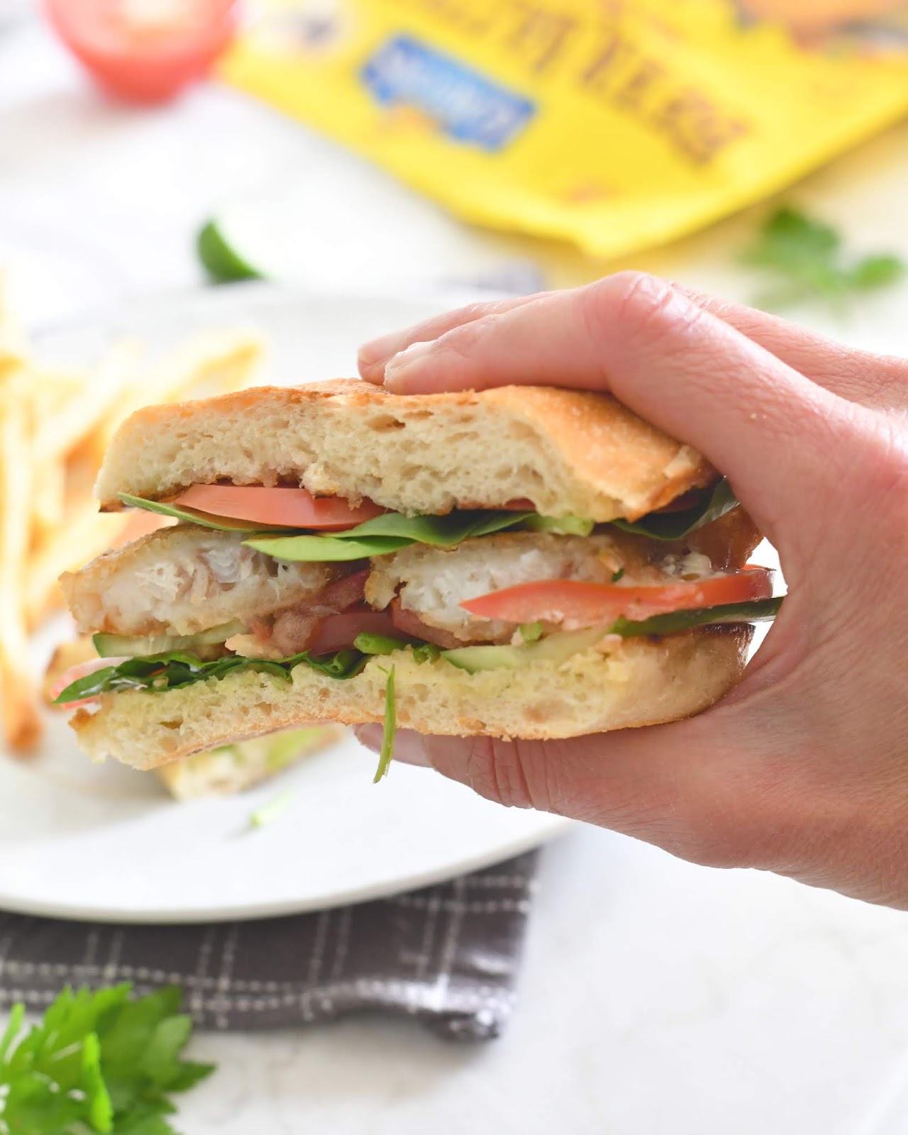 Cooking with Manuela Easy and Quick Crispy Fish Sandwich