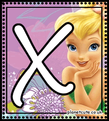 Bello Abecedario de Campanilla. Tinker Bell Letters.