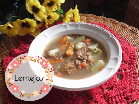 Lentejas con verduras para el desayuno