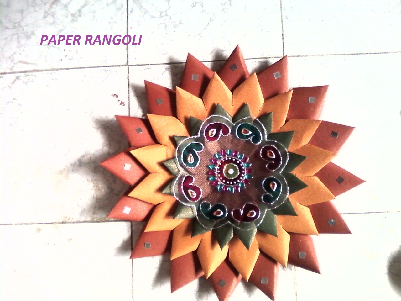 Asmi's Creations paper rangoli