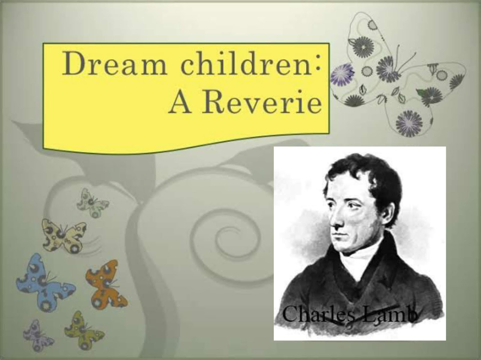 Dream children essayist picture