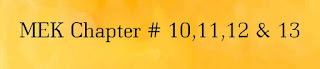 Chapter 10,11,12 & 13