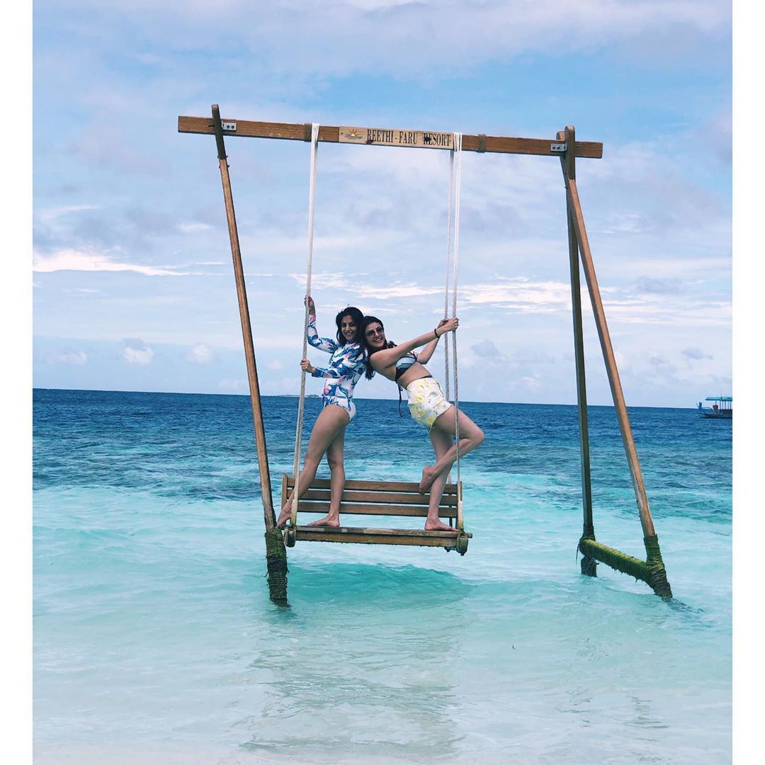 Kajal Aggarwal's sizzling bikini clad photos from Maldives