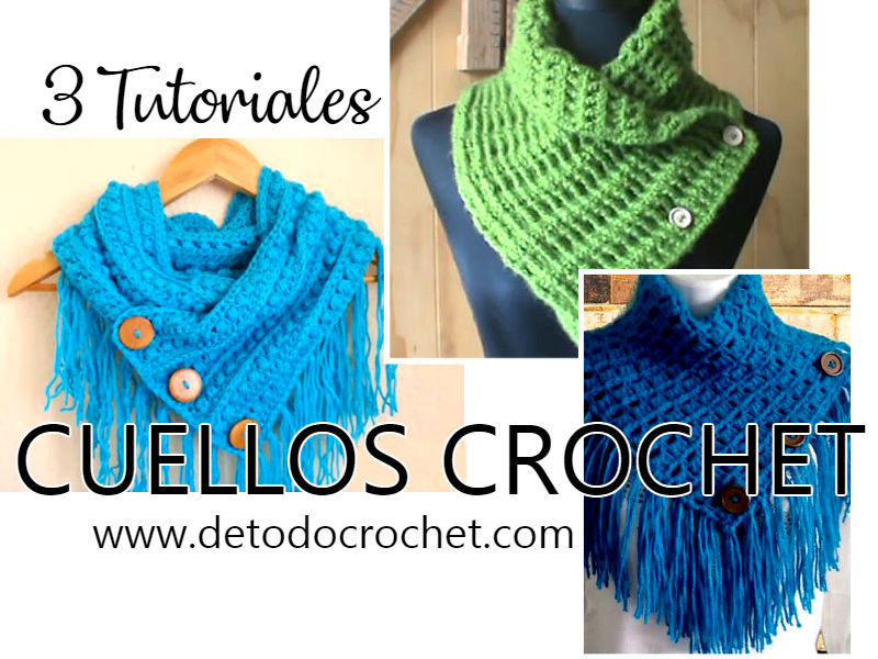 Bufandas con Estilo para Tejer en Casa / 3 Tutoriales Crochet