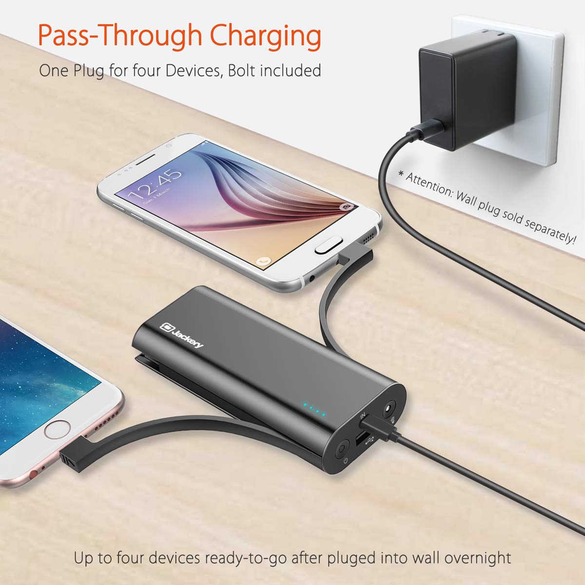 Portable Charger Jackery Bolt 6000 mAh Power bank