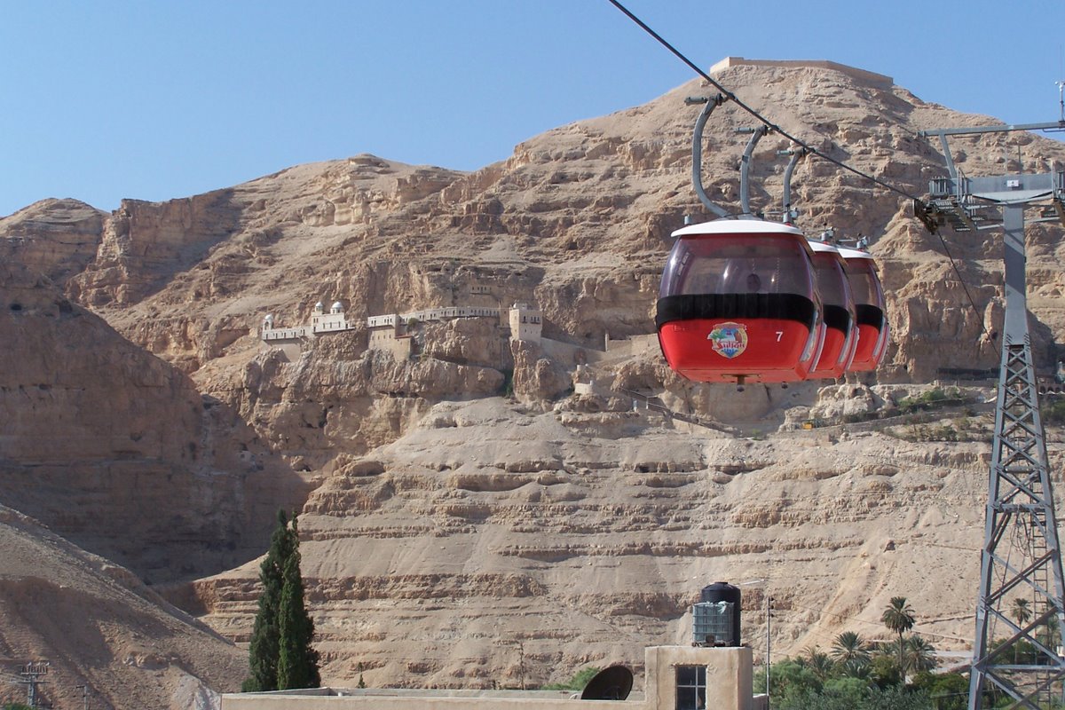 Cable car Jericho in Palestine