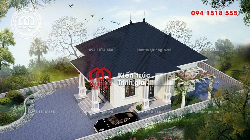Bản vẽ nhà cấp 4 đẹp được yêu thích nhất 2019 ở Hải Phòng - Mã số BT1013 - Ảnh 1