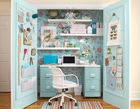 decora y disena: 10 Ideas de Armarios Convertidos Escritorios