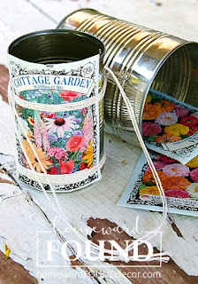 art, boho, crafting, decorating, DIY, diy decorating, farmhouse, flowers, found objects, garden art, junk makeover, junking, original designs, paper crafts, Posie Pails, re-purposing, rustic, salvaged, spring, trash to treasure, up-cycling, seed packets, garden seeds